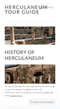Mobile Screenshot of herculaneumtourguide.com